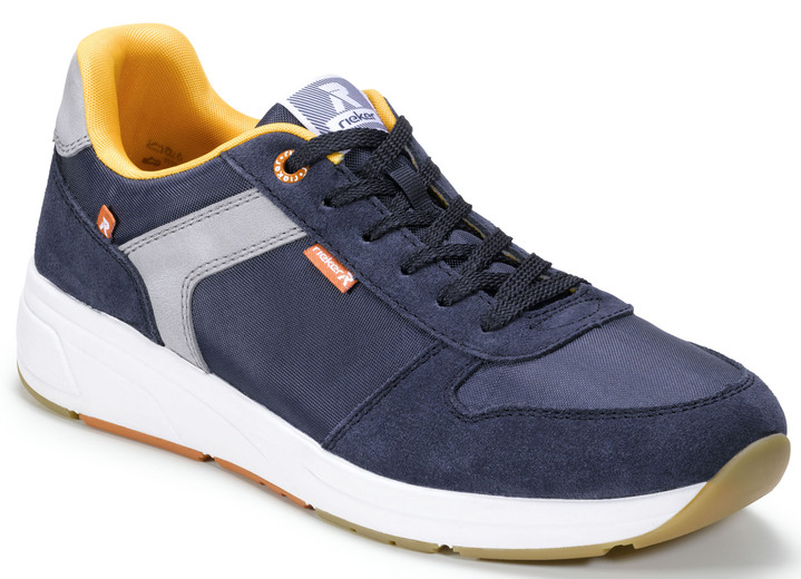 - Suède sneakers met veters, in Größe 040 bis 046, in Farbe BLAUW-GRIJS Ansicht 1