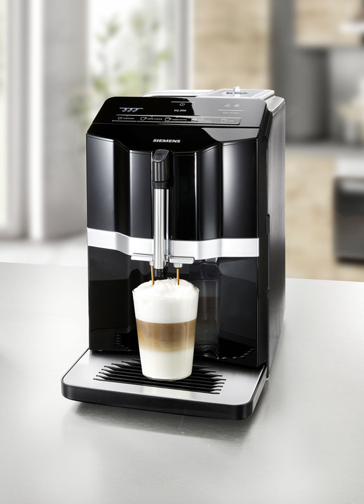 Koffie- & espressoapparaten - Volautomatische koffiemachine met uitneembare zetgroep, in Farbe SCHWARZ Ansicht 1