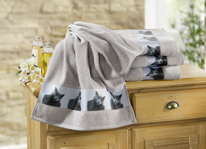 Badstof handdoeken - Knuffelzachte badstof handdoeken, in Größe 200 (1 handdoek 50/100 cm) bis 205 (5-delige voordeelset), in Farbe GRIJS