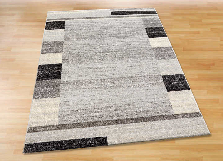 Klassisch - Strapazierfähige, pflegeleichte Brücken und Teppiche, in Größe 111 (Brücke, 60x110 cm) bis 288 (Teppich, 240x330 cm), in Farbe GRAU Ansicht 1