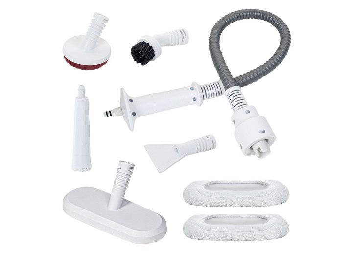 - Accessoireset, 8-delig, voor Genius Invictus hand- en vloerstoomreiniger, in Farbe WIT