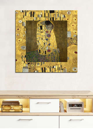 Afbeelding De Kus van de kunstenaar Gustav Klimt