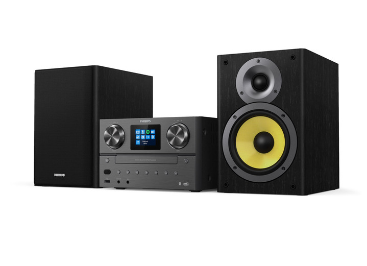 - Philips TAM8905/10 stereosysteem met internetradio, in Farbe ZWART