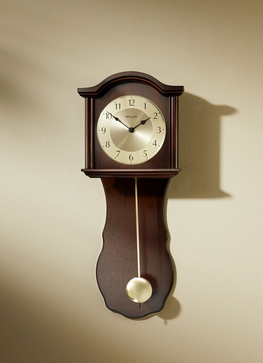 Horloges - Aantrekkelijke wandklok met quartz uurwerk, in Farbe NOTENBOOM Ansicht 1