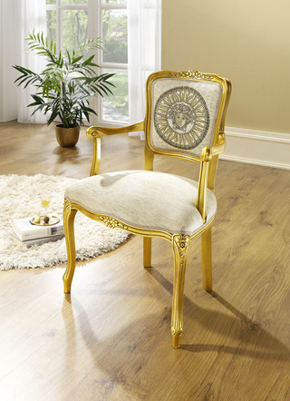 Fauteuil met bekleding met verende kern