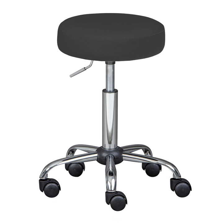 Keukenmeubels - Draaikruk met chroomkleurig frame, in Farbe ZWART Ansicht 1