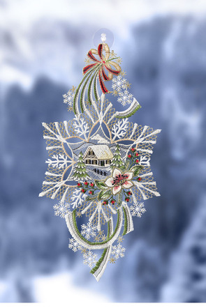 Raamfoto winterlandschap van Plauener Spitze
