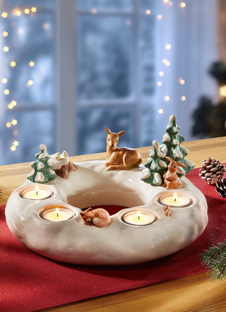 Handgemaakte adventskrans van Goebel
