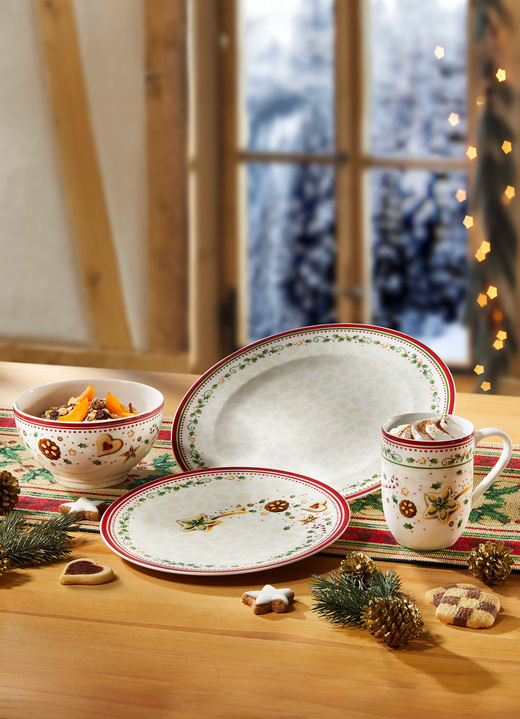 - Porseleinen serie van Villeroy & Boch, in Farbe WIT-ROOD, in Ausführung Mok Ansicht 1