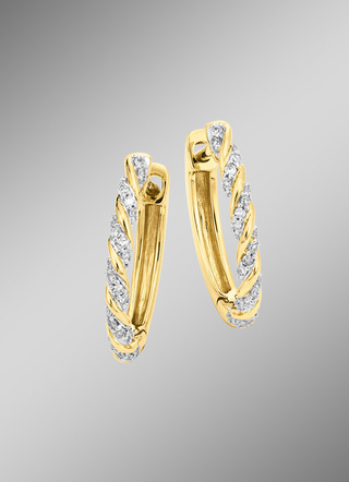Creoolse oorbellen met diamanten