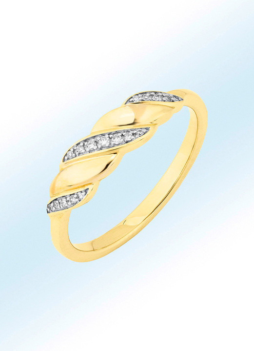 Ringen - Damesring met diamanten, in Größe 160 bis 220, in Farbe  Ansicht 1