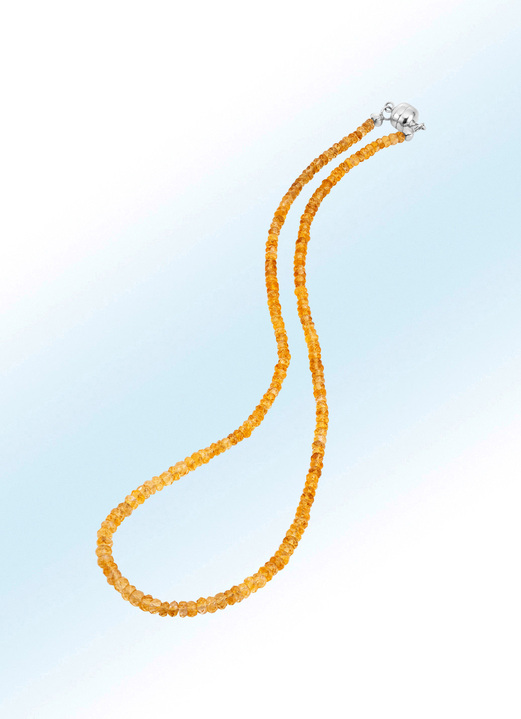 Halskettingen - Ketting met echte citrien en magnetische sluiting, in Farbe  Ansicht 1