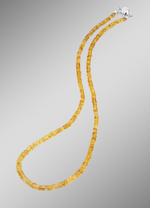 Halskettingen - Ketting met echte citrien en magnetische sluiting, in Farbe  Ansicht 1