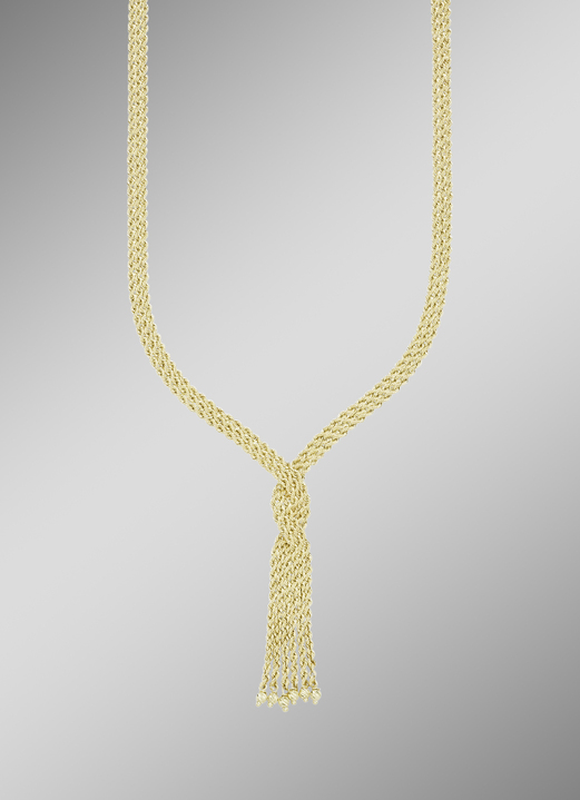 Halskettingen - In een interessant ontwerp: 3-rijige koord ketting, in Farbe  Ansicht 1