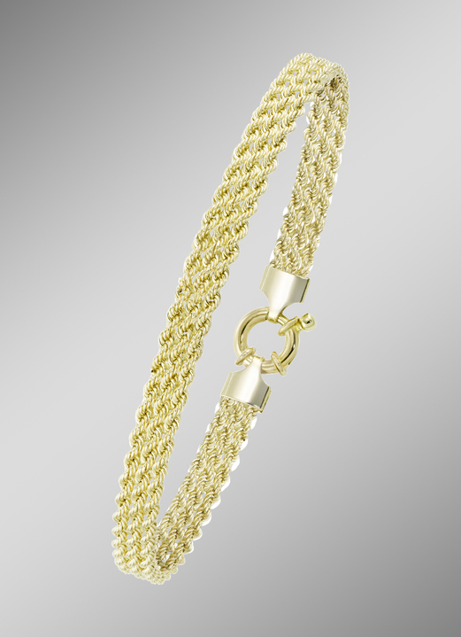 Armbanden - Elegante 3 Rijen Koord Ketting Armband, in Farbe  Ansicht 1