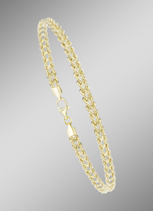 Halskettingen - Koordketting gezet in goud 585/- fijn, in Farbe , in Ausführung Armband Ansicht 1