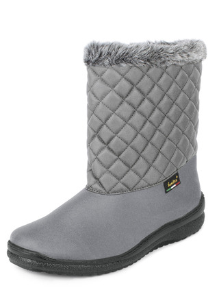 Winterlaarzen met kraag van imitatiebont
