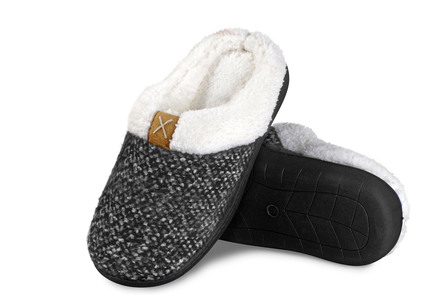 Slippers met superzachte fleecevoering