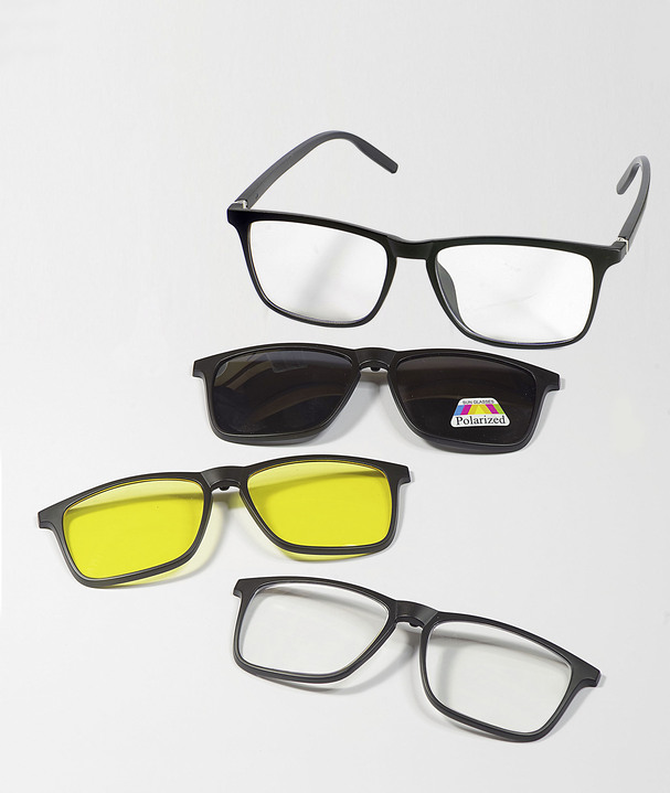 - Magic Vision-bril 4-in-1, in Farbe ZWART Ansicht 1