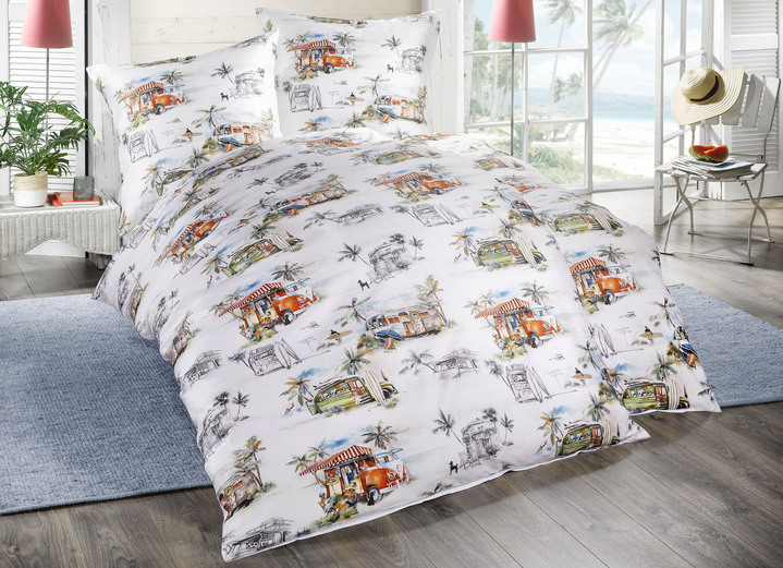 - Mako satijnen beddengoedset van Janine, in Größe 112 (80/80 cm + 135/200 cm) bis 115 (80/80 cm + 155/220 cm), in Farbe MULTICOLOR