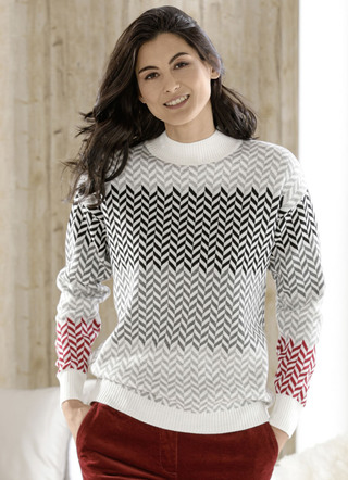 Trui met jacquard-motief
