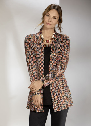 Shirt in geraffineerde jas-look