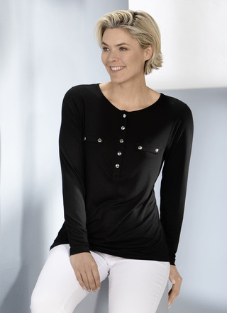 Shirt met klepzakken
