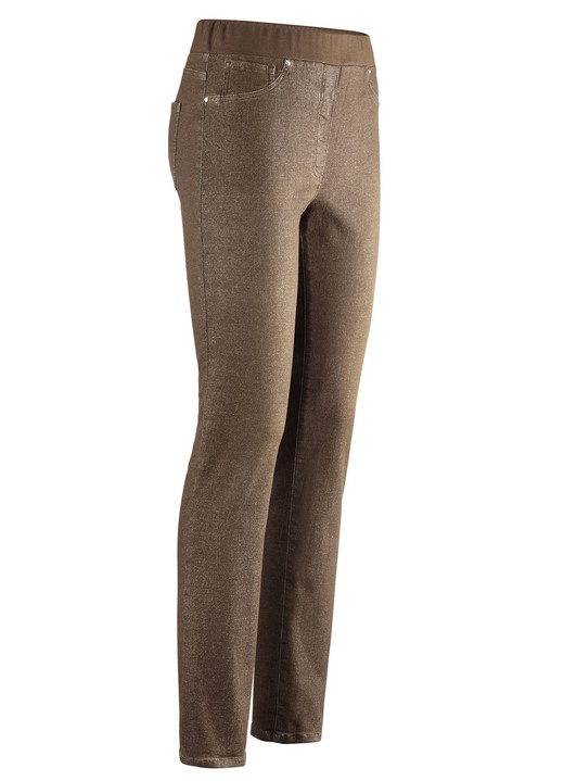 - Jeans in comfortabel instapmodel, in Größe 018 bis 054, in Farbe COGNAC GESLOTEN Ansicht 1