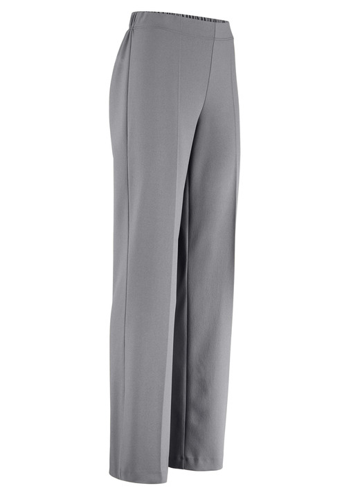 Broeken met elastische band - Chique broek met uitlopende enkels, in Größe 018 bis 054, in Farbe MIDDENGRIJS Ansicht 1