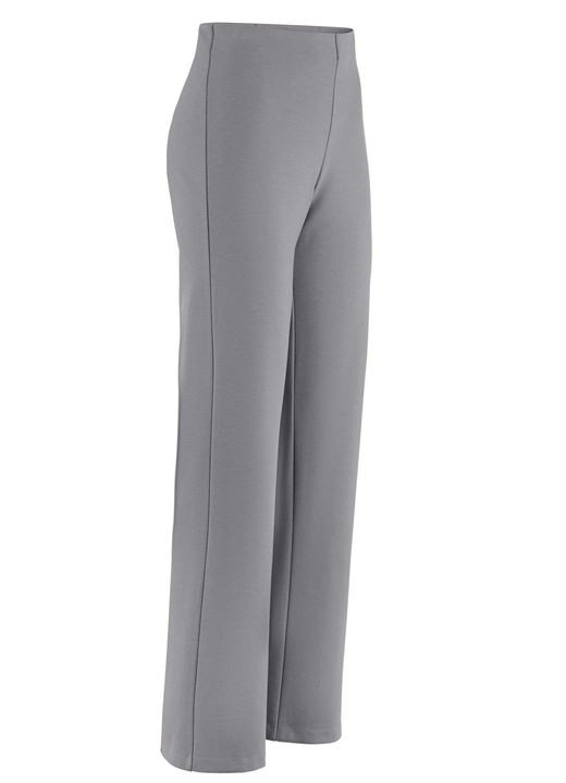 Broeken met elastische band - Jerseybroek met uitlopende enkels, in Größe 018 bis 092, in Farbe MIDDENGRIJS Ansicht 1