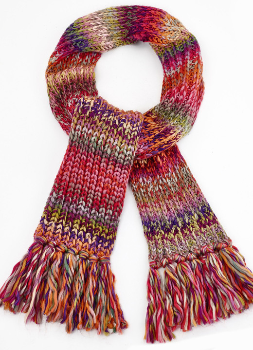 Sjaals - Sjaal met veelkleurig design, in Farbe KLEURRIJKE GRANAAT Ansicht 1