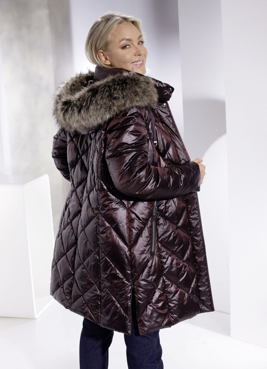 Wintermantels - Korte jas in 2 kleuren, in Größe 036 bis 054, in Farbe KASTANJE Ansicht 1