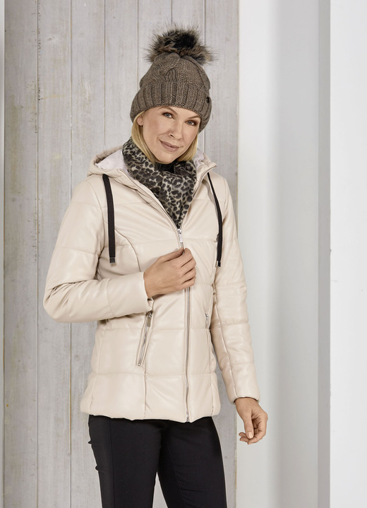 Jacken & Mäntel - Jacke mit fester Kapuze, in Größe 034 bis 052, in Farbe CREME