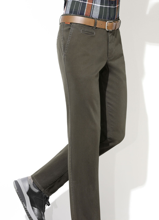 Broeken - 'Francesco Botti' broek, in 4 kleuren, in Größe 024 bis 062, in Farbe OLIJF Ansicht 1