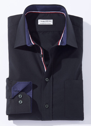 Shirt in 4 kleuren met borstzakje