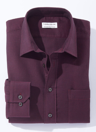 Shirt in 4 kleuren met borstzakje
