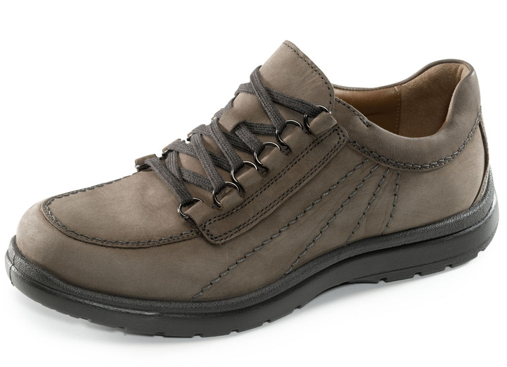 Instappers & veterschoenen - Veterschoenen met uitneembaar voetbed, in Größe 040 bis 047, in Farbe OLIJF Ansicht 1