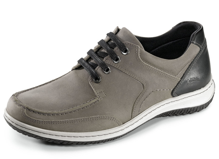 - Veterschoenen met contrasterende biezen, in Größe 040 bis 046, in Farbe TAUPE-ZWART Ansicht 1