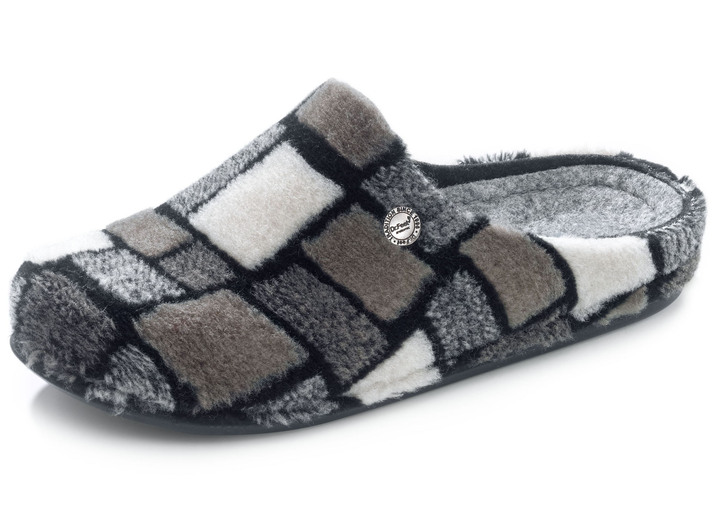 - Slippers met een interessant patroon, in Größe 036 bis 042, in Farbe GRIJS