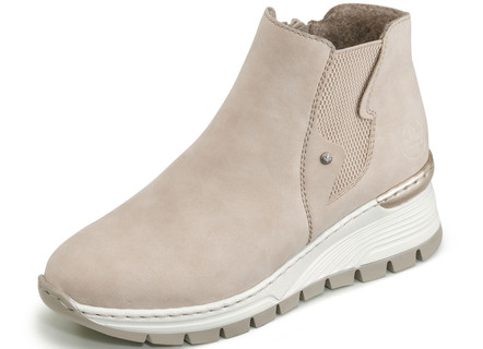 Rieker enkellaarsje in zacht nubuck materiaal