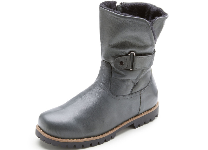 - Andrea Conti Bootie mit verstellbarer Klettspange, in Größe 036 bis 042, in Farbe GRAU Ansicht 1