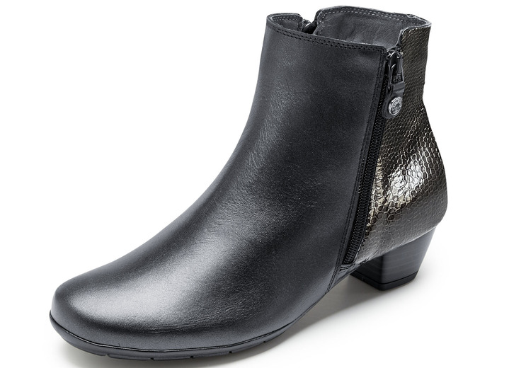 Stiefel & Stiefeletten - ELENA EDEN, elegante Damen-Stiefeletten, Weite G, mit herausnehmbarem Fußbett, in Größe 036 bis 042, in Farbe SCHWARZ Ansicht 1