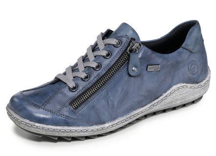 Remonte vetersneakers met rimpelstructuur