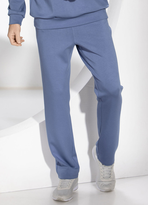 Sport- & vrijetijdsmode - Casual broek van “Klaus Models” in 3 kleuren, in Größe L (52/54) bis XXL (60/62), in Farbe JEANSBLAUW Ansicht 1