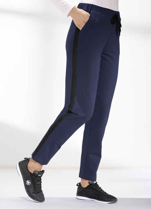 - Vrijetijdsbroek van “Plantier” in 4 kleuren, in Größe 019 bis 050, in Farbe MARINE-ZWART