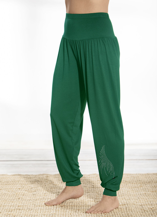 Homewear & Freizeitmode - Pump-Hose von Plantier, in Größe 036 bis 054, in Farbe DUNKELGRÜN Ansicht 1