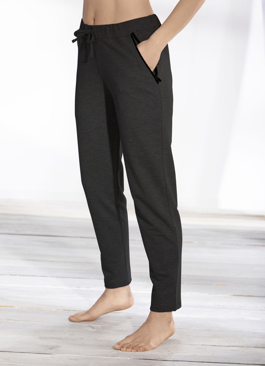 Plantier - Broek met comfortabele elastische tailleband, in Größe 018 bis 054, in Farbe ZWART Ansicht 1