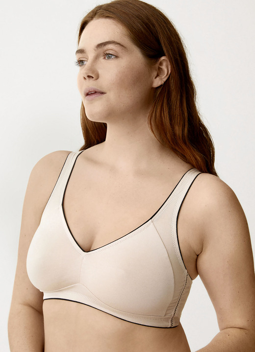 - Naturana-bh met voorgevormde cups, in Größe 080 bis 100, in Cup C, in Farbe POEDERZWART Ansicht 1
