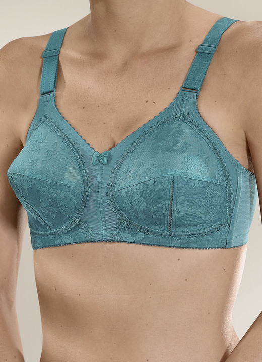 Ondergoed - Triumph-Doreen bh met kanten cups, in Größe 075 bis 110, in Cup B, in Farbe PACIFIC Ansicht 1