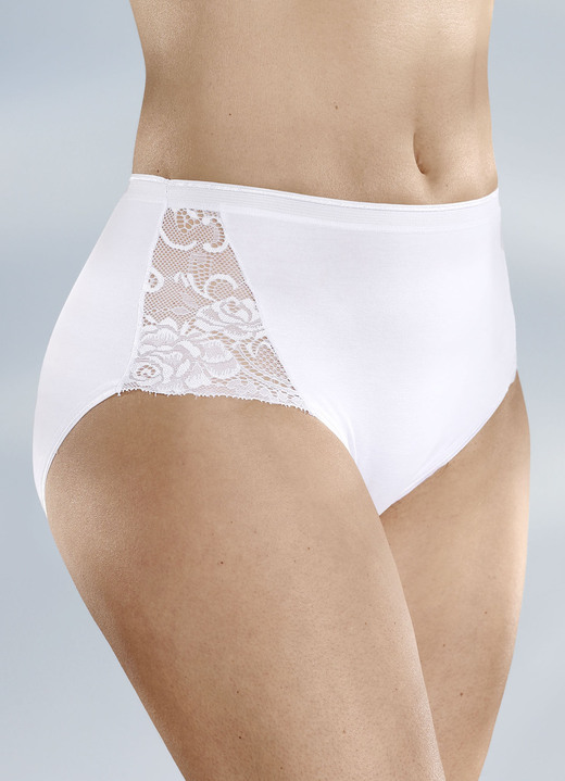 - Laurina set van vier slips, in Größe 038 bis 052, in Farbe WIT Ansicht 1